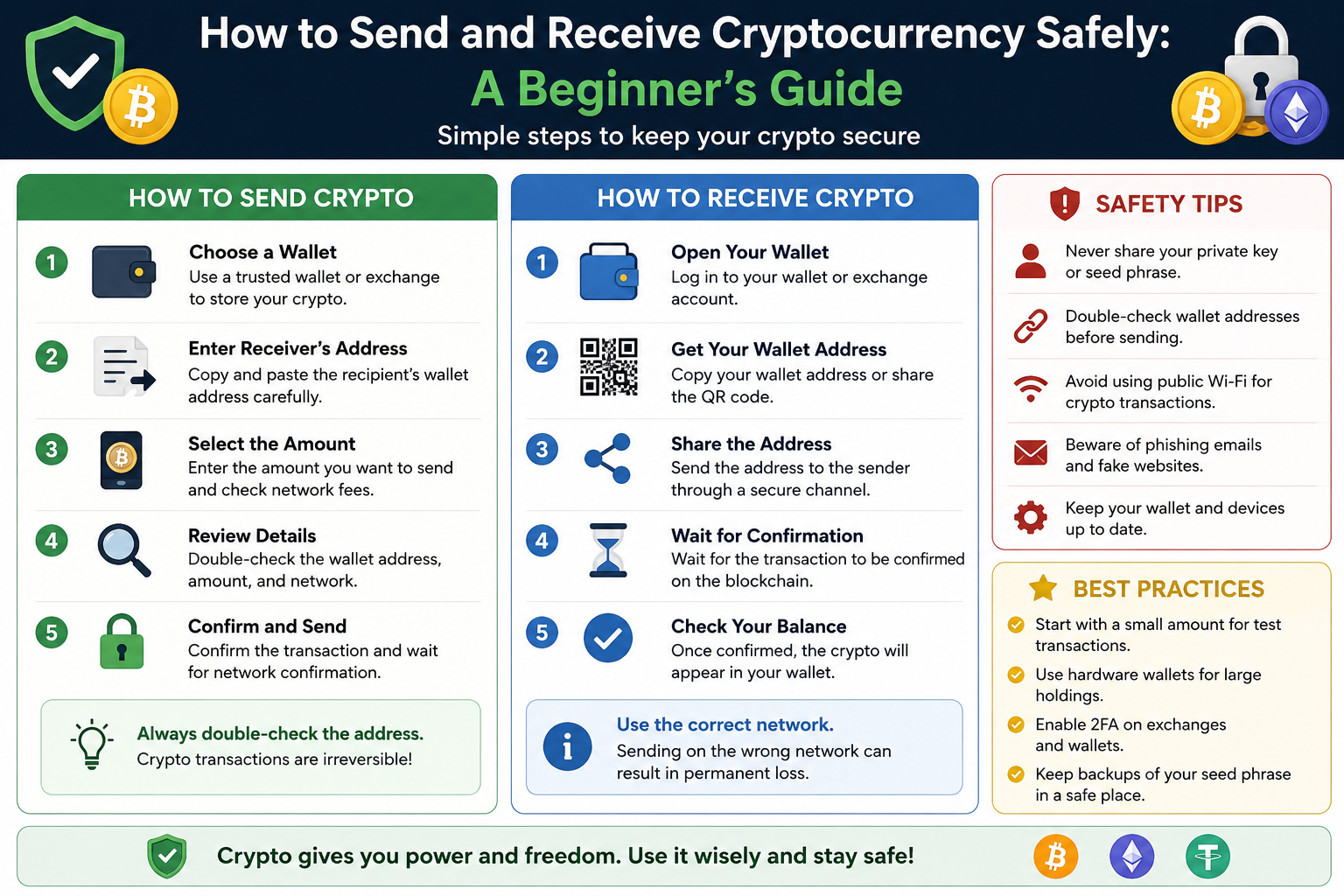 How to Send and Receive Cryptocurrency Safely: A Beginner's Guide