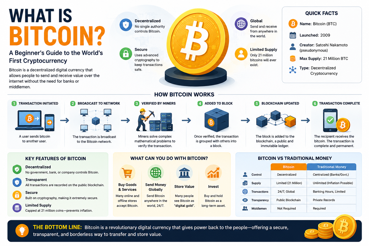 What Is Bitcoin? A Beginner's Guide to the World's First Cryptocurrency